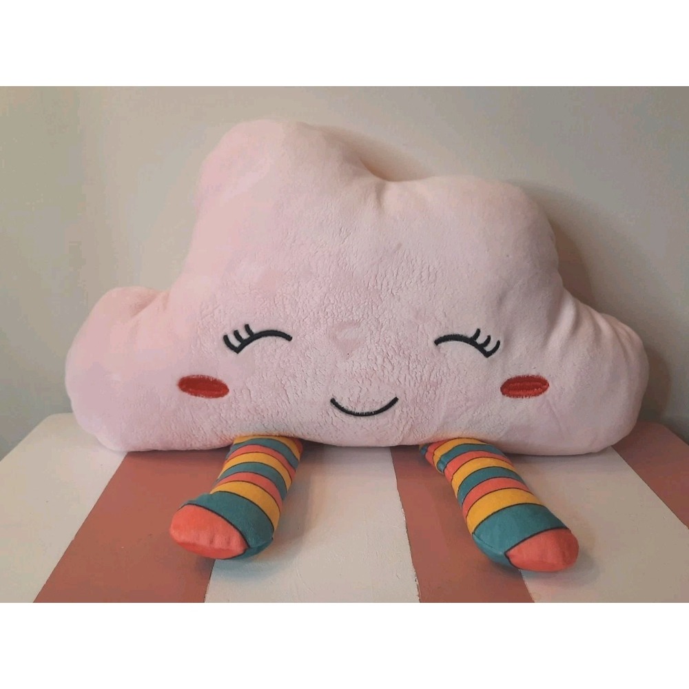 Pink Cloud Rainbow Plush Pillow - Picture 2 of 8